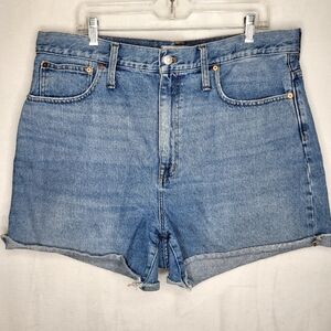 Madewell Light Blue High-Rise Denim Jean Shorts